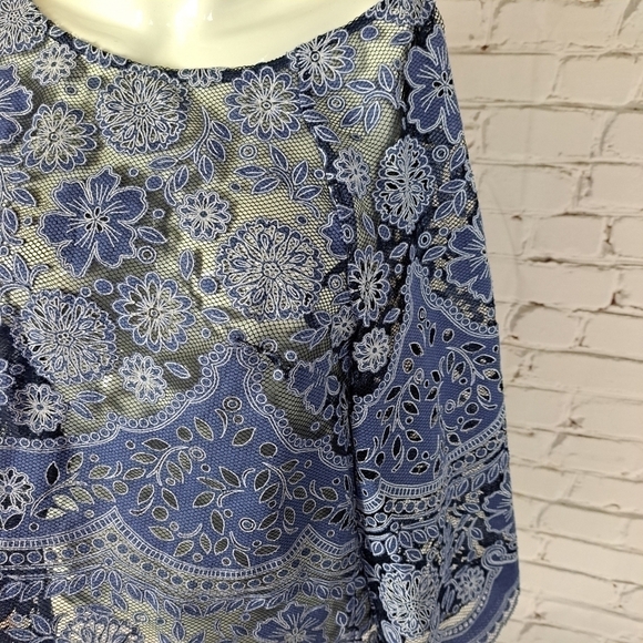 ANTHROPOLOGIE HD in Paris Montmartre Peasant Lace Boho Top - Picture 5 of 10